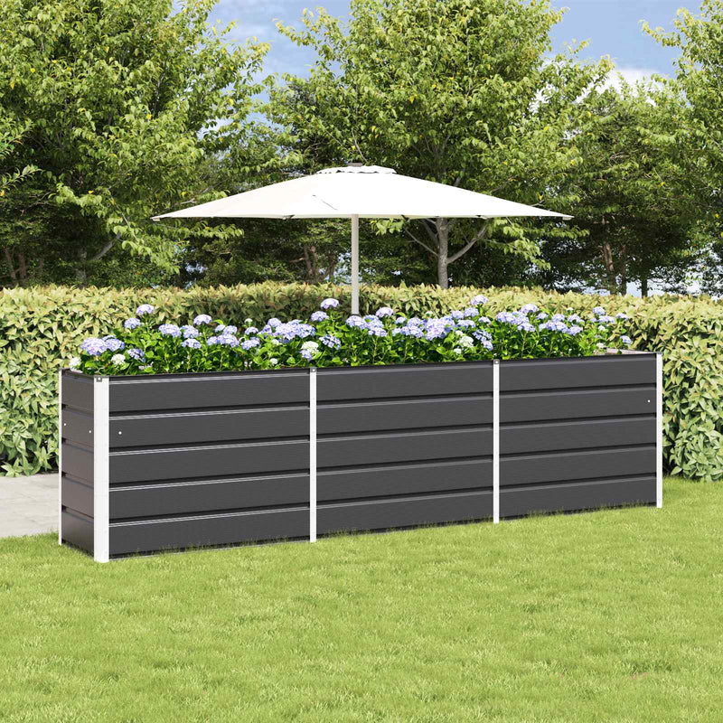 Load image into Gallery viewer, Vidaxl plantenbak antraciet 480 x 50 x 45 cm gegalvaniseerd staal
