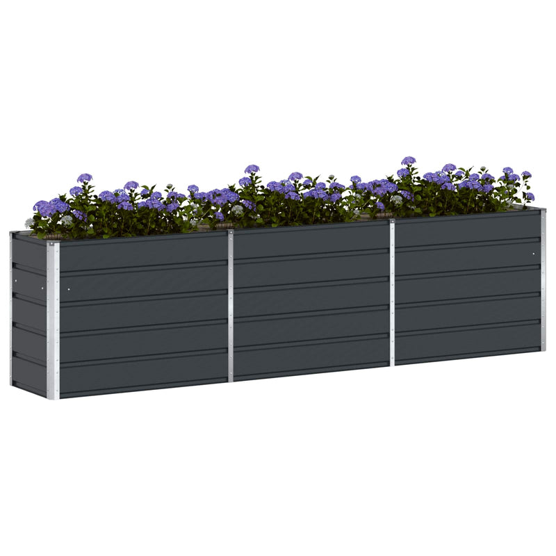 Load image into Gallery viewer, Vidaxl plantenbak antraciet 480 x 50 x 45 cm gegalvaniseerd staal
