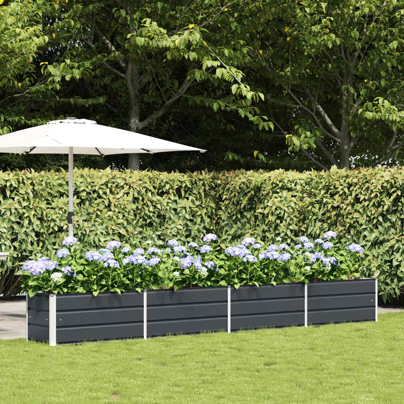 Load image into Gallery viewer, Vidaxl plantenbak antraciet 480 x 50 x 45 cm gegalvaniseerd staal
