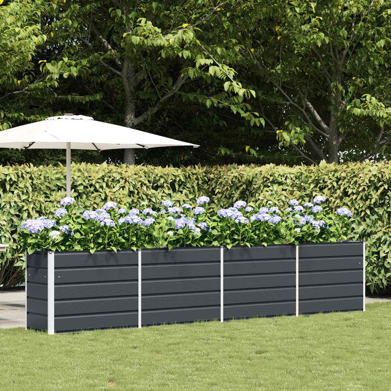 Load image into Gallery viewer, Vidaxl plantenbak antraciet 480 x 50 x 45 cm gegalvaniseerd staal

