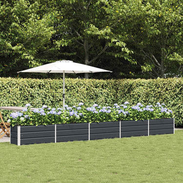 Vidaxl plantenbak antraciet 480 x 50 x 45 cm gegalvaniseerd staal