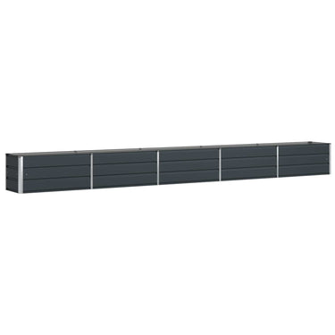 Vidaxl plantenbak antraciet 480 x 50 x 45 cm gegalvaniseerd staal