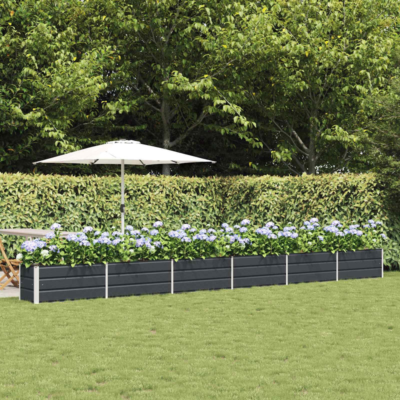Load image into Gallery viewer, Vidaxl plantenbak antraciet 480 x 50 x 45 cm gegalvaniseerd staal
