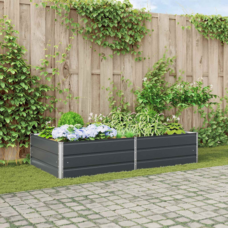 Load image into Gallery viewer, Vidaxl plantenbak antraciet 195 x 100 x 45 cm gegalvaniseerd staal
