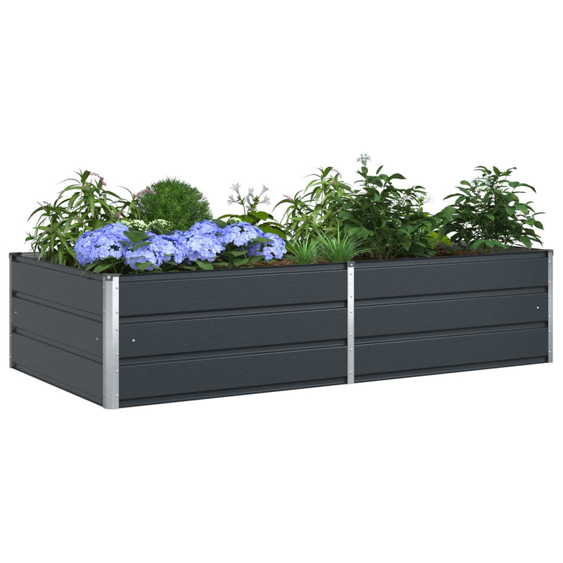 Load image into Gallery viewer, Vidaxl plantenbak antraciet 195 x 100 x 45 cm gegalvaniseerd staal
