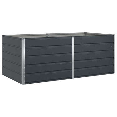 Vidaxl plantenbak antraciet 195 x 100 x 45 cm gegalvaniseerd staal