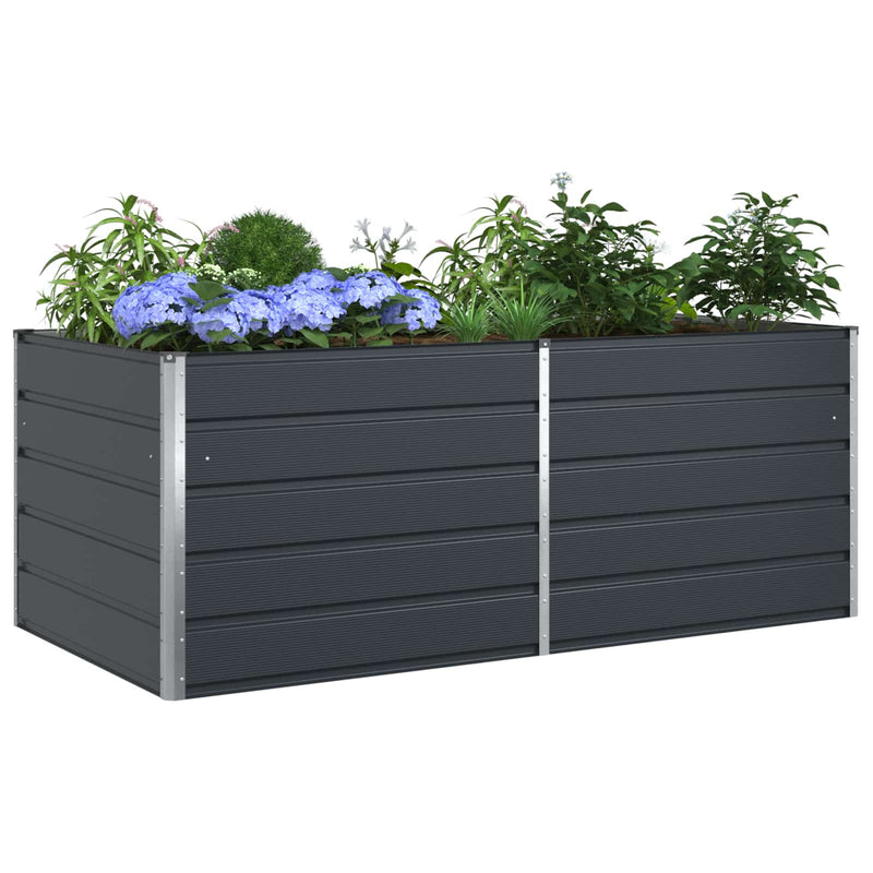 Load image into Gallery viewer, Vidaxl plantenbak antraciet 195 x 100 x 45 cm gegalvaniseerd staal
