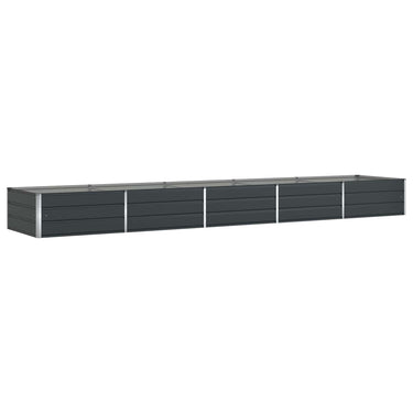 Vidaxl plantenbak antraciet 195 x 100 x 45 cm gegalvaniseerd staal
