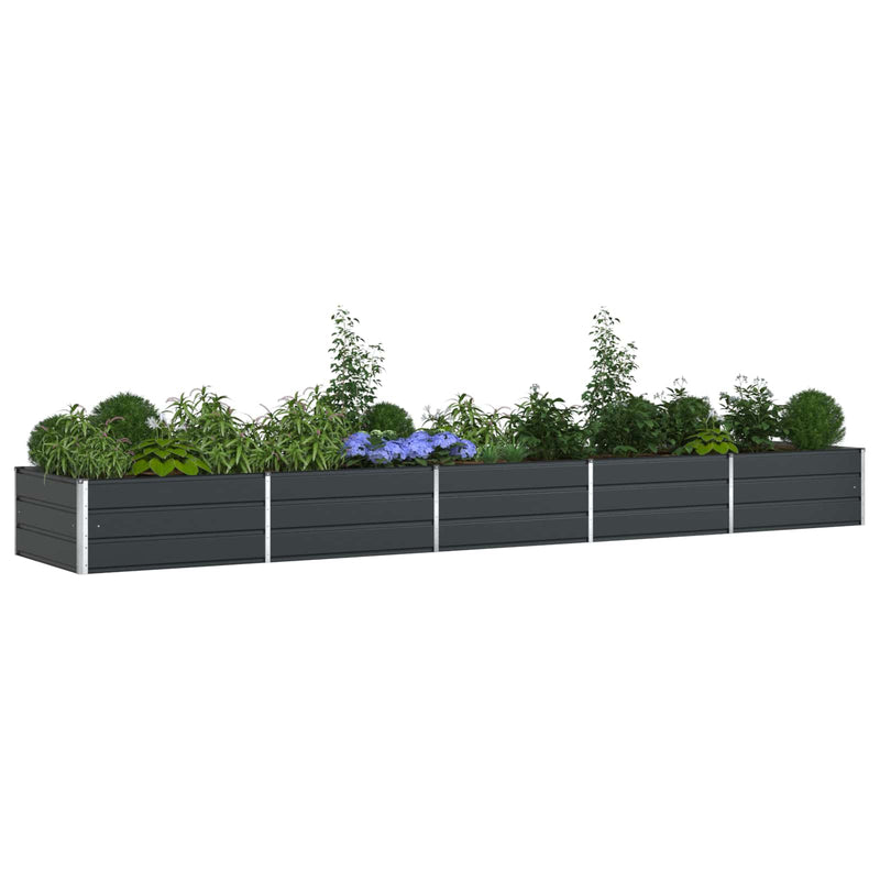Load image into Gallery viewer, Vidaxl plantenbak antraciet 195 x 100 x 45 cm gegalvaniseerd staal
