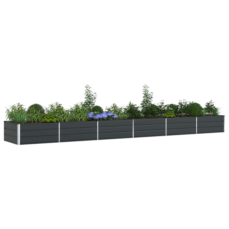 Load image into Gallery viewer, Vidaxl plantenbak antraciet 195 x 100 x 45 cm gegalvaniseerd staal
