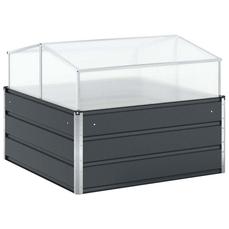 Load image into Gallery viewer, Vidaxl plantenbak antraciet 100 x 100 x 77 cm gegalvaniseerd staal
