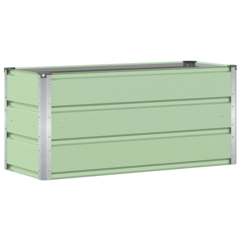 Load image into Gallery viewer, Vidaxl plantenbak groen 100 x 40 x 45 cm staal

