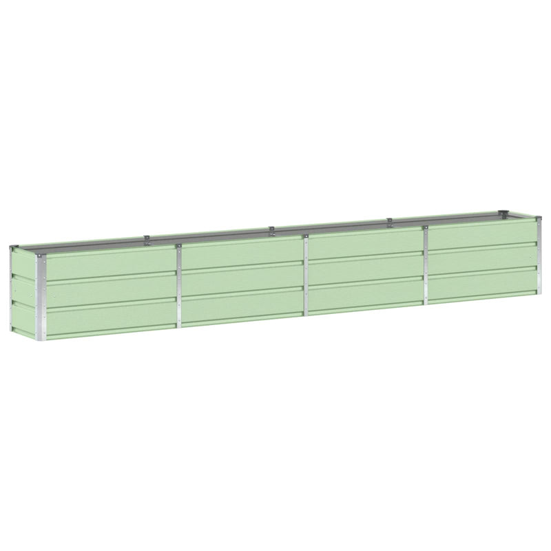 Load image into Gallery viewer, Vidaxl plantenbak groen 320 x 40 x 45 cm staal
