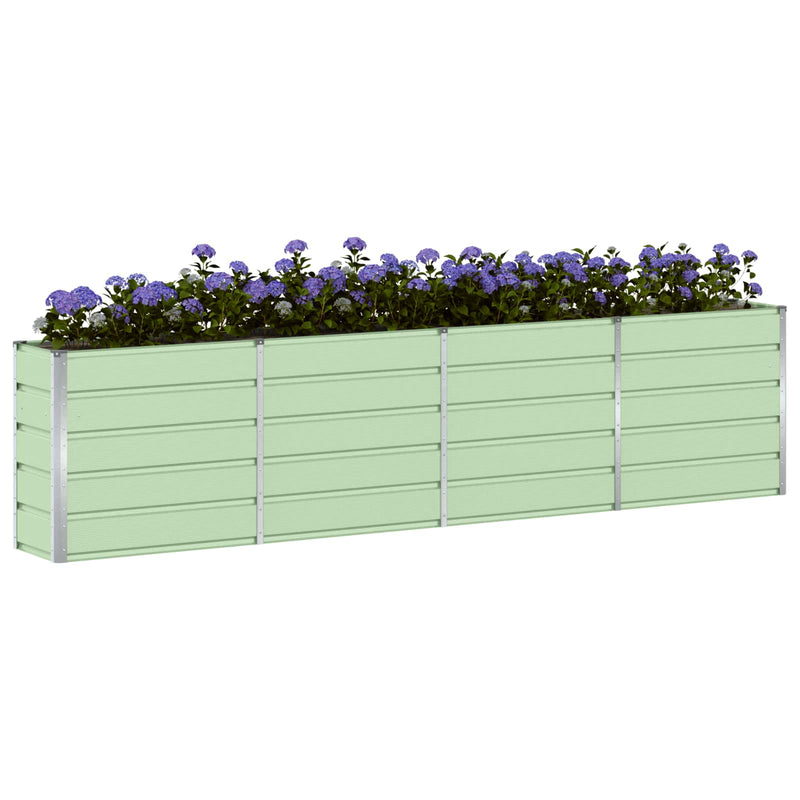 Load image into Gallery viewer, Vidaxl plantenbak groen 160 x 40 x 75 cm staal
