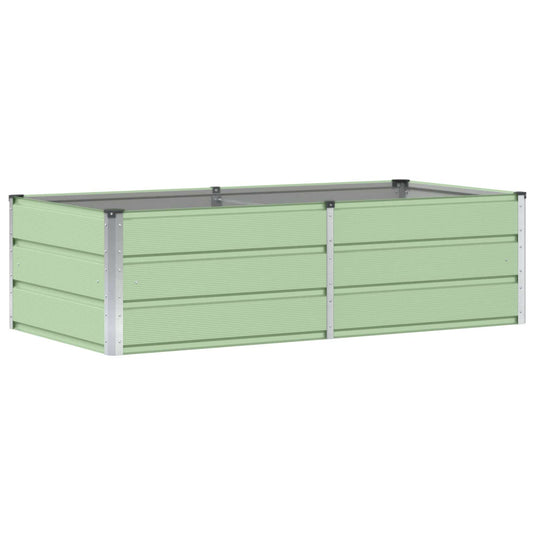 Vidaxl plantenbak groen 160 x 80 x 45 cm staal