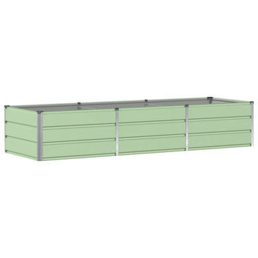 Vidaxl plantenbak groen 240 x 80 x 45 cm staal