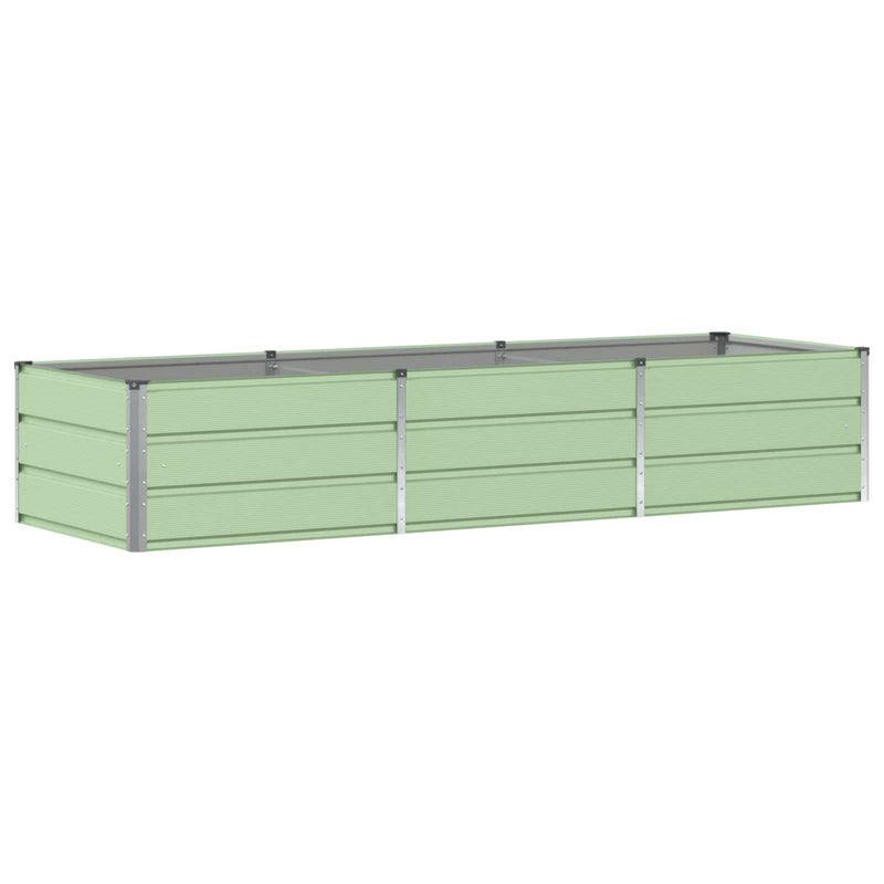 Load image into Gallery viewer, Vidaxl plantenbak groen 240 x 80 x 45 cm staal
