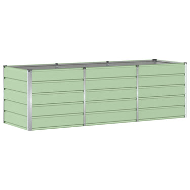 Vidaxl plantenbak groen 240 x 80 x 75 cm staal