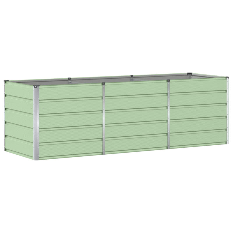 Load image into Gallery viewer, Vidaxl plantenbak groen 240 x 80 x 75 cm staal
