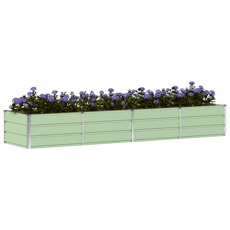 Load image into Gallery viewer, Vidaxl plantenbak groen 320 x 80 x 45 cm staal
