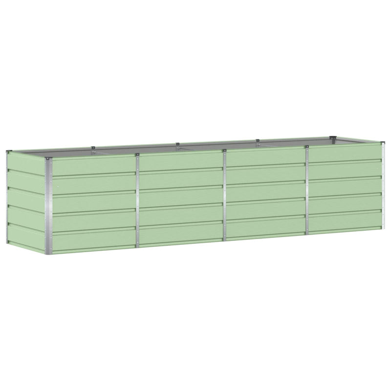 Load image into Gallery viewer, Vidaxl plantenbak groen 240 x 80 x 75 cm staal
