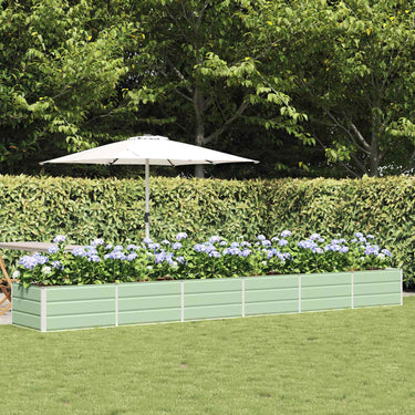 Vidaxl plantenbak groen 480 x 80 x 45 cm staal