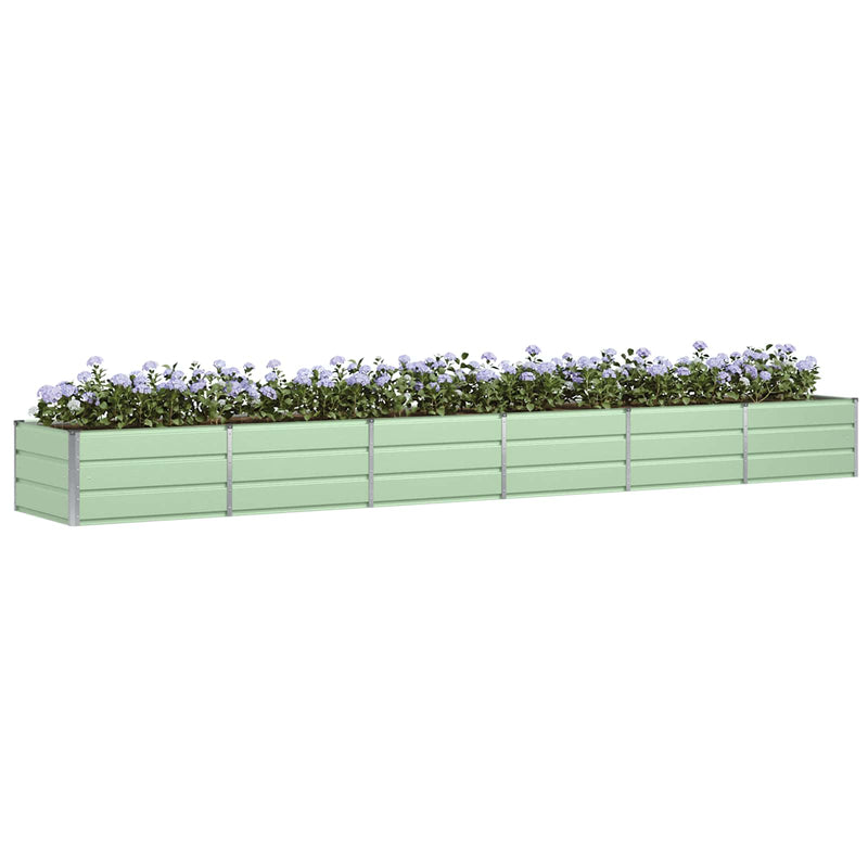 Load image into Gallery viewer, Vidaxl plantenbak groen 480 x 80 x 45 cm staal
