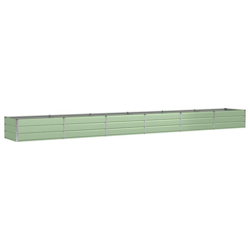 Load image into Gallery viewer, Vidaxl plantenbak groen 600 x 80 x 45 cm staal
