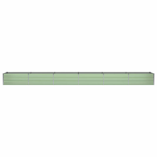 Vidaxl plantenbak groen 600 x 80 x 45 cm staal