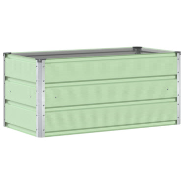 Vidaxl plantenbak pastelgroen 100 x 50 x 45 cm gegalvaniseerd staal