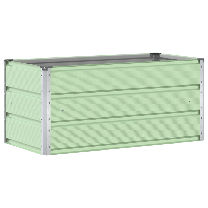 Load image into Gallery viewer, Vidaxl plantenbak pastelgroen 100 x 50 x 45 cm gegalvaniseerd staal
