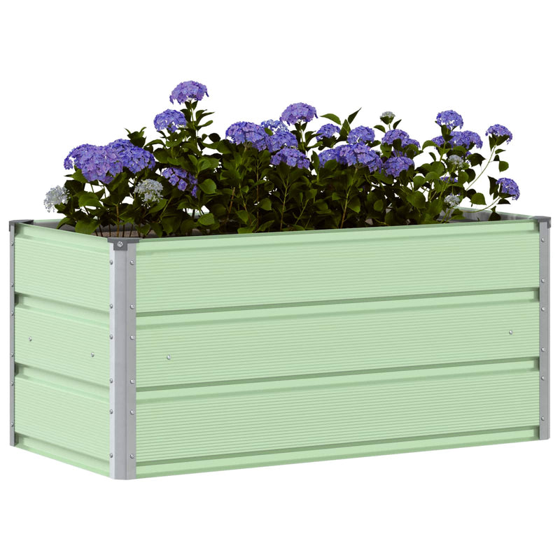 Load image into Gallery viewer, Vidaxl plantenbak pastelgroen 100 x 50 x 45 cm gegalvaniseerd staal
