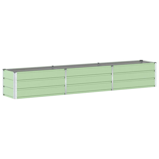 Vidaxl plantenbak pastelgroen 480 x 50 x 45 cm gegalvaniseerd staal
