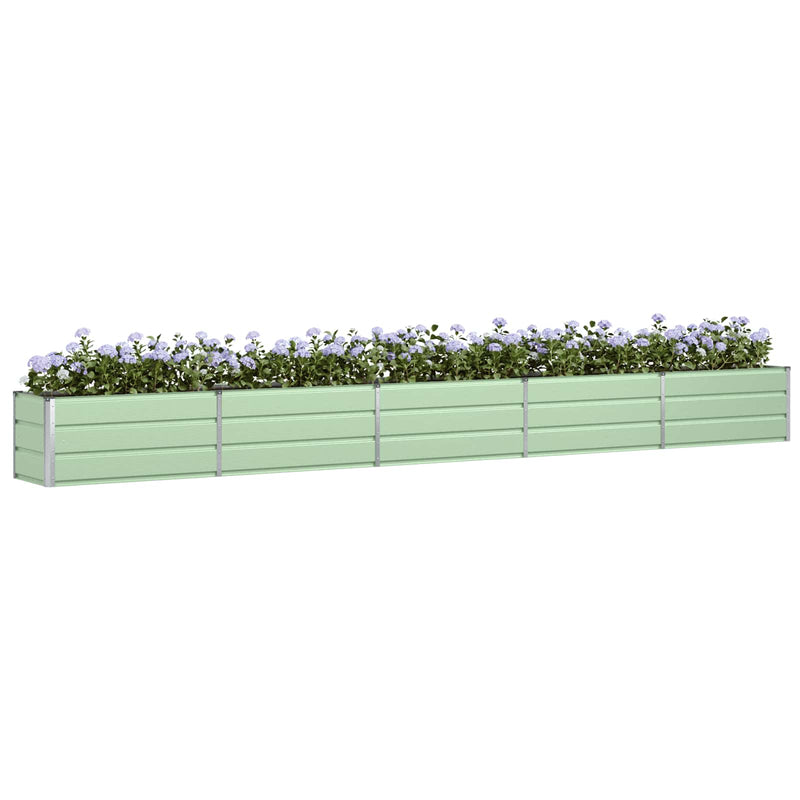 Load image into Gallery viewer, Vidaxl plantenbak pastelgroen 480 x 50 x 45 cm gegalvaniseerd staal
