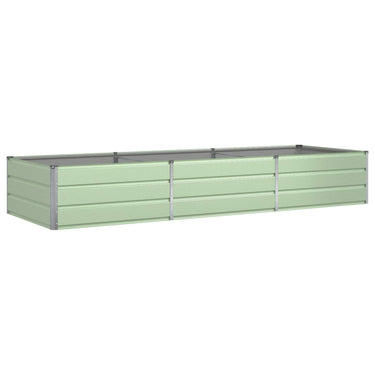 Vidaxl plantenbak pastelgroen 195 x 100 x 45 cm gegalvaniseerd staal