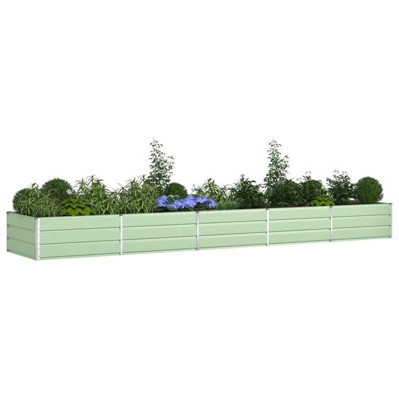 Load image into Gallery viewer, Vidaxl plantenbak pastelgroen 195 x 100 x 45 cm gegalvaniseerd staal
