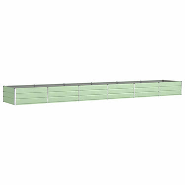Vidaxl plantenbak pastelgroen 195 x 100 x 45 cm gegalvaniseerd staal
