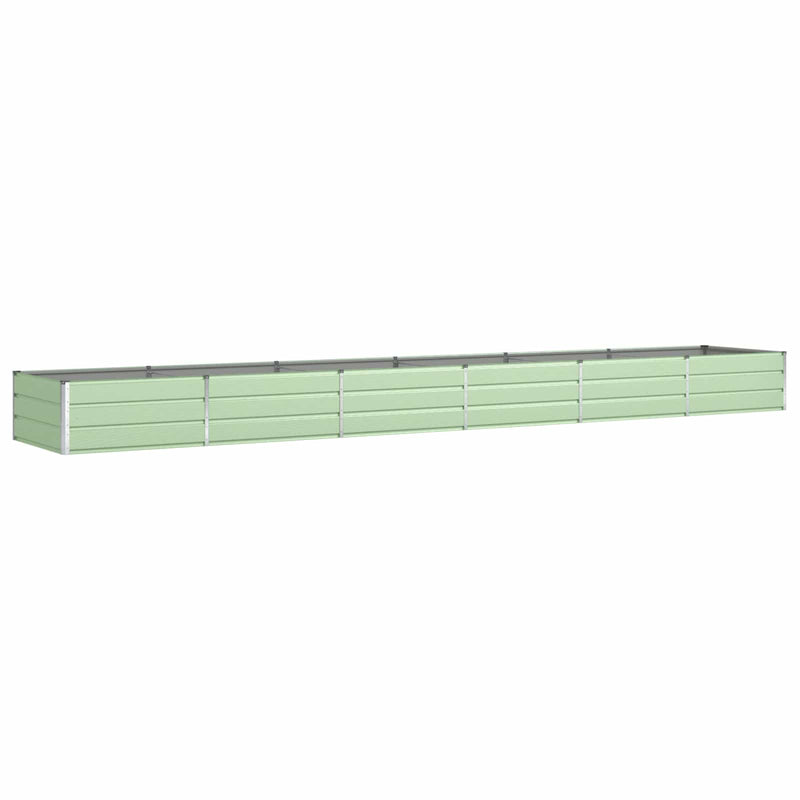 Load image into Gallery viewer, Vidaxl plantenbak pastelgroen 195 x 100 x 45 cm gegalvaniseerd staal
