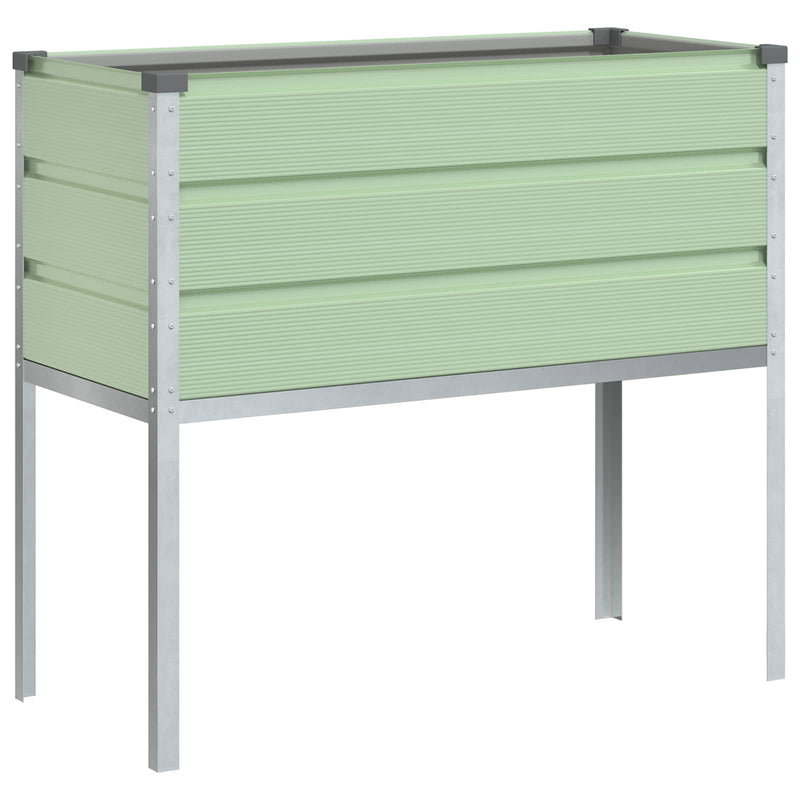 Load image into Gallery viewer, Vidaxl plantenbak pastelgroen 100 x 45 x 90 cm gegalvaniseerd staal

