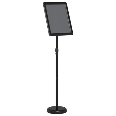 Vidaxl beurs displays zwart 25 x 25 x 125 cm aluminium