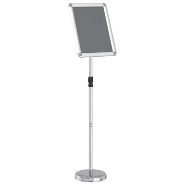Vidaxl beurs displays zilver 25 x 25 x 125 cm aluminium
