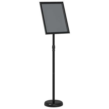 Vidaxl beurs displays zwart 25 x 25 x 125 cm aluminium