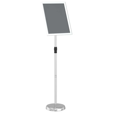 Vidaxl beurs displays zilver 25 x 25 x 125 cm aluminium