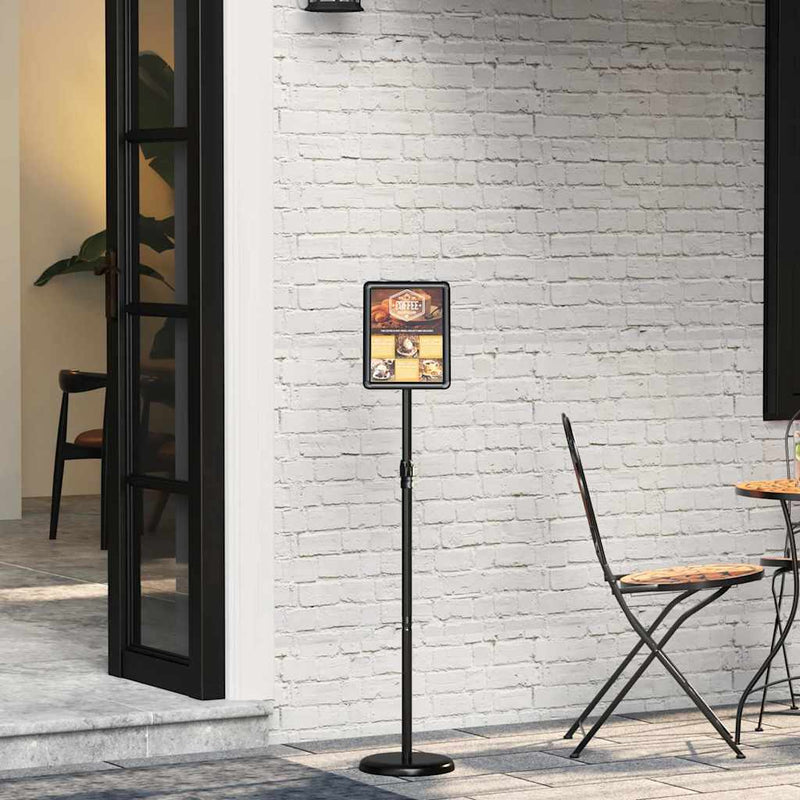 Load image into Gallery viewer, Vidaxl beurs displays zwart 25 x 25 x 125 cm aluminium
