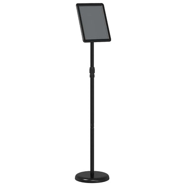Vidaxl beurs displays zwart 25 x 25 x 125 cm aluminium