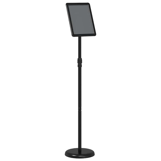 Vidaxl beurs displays zwart 25 x 25 x 125 cm aluminium