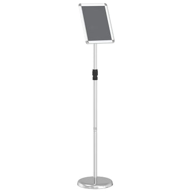 Vidaxl beurs displays zilver 25 x 25 x 125 cm aluminium