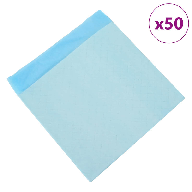 Load image into Gallery viewer, Vidaxl niet-geweven stof huisdier trainingspad 50 pcs blauw en wit
