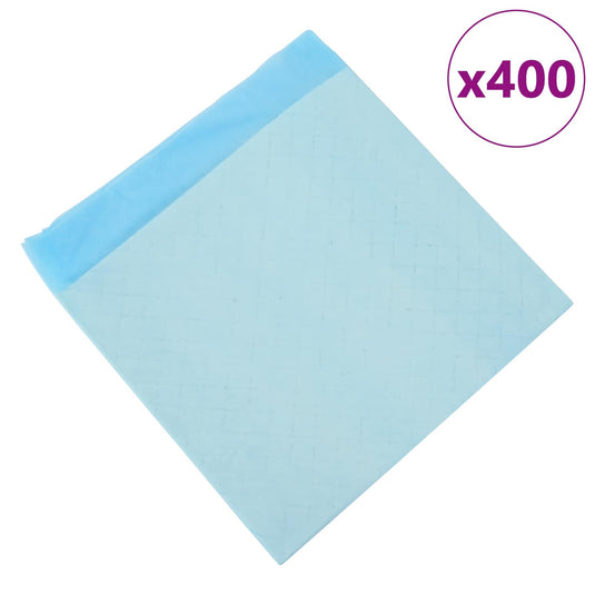 Vidaxl niet-geweven stof huisdier trainingspad 400 pcs blauw en wit