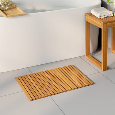 Vidaxl badmat bruin 60 x 40 cm massief acaciahout